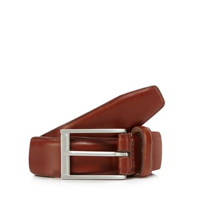 J by Jasper Conran Brown leather nubuck lined belt